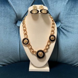 Designer inspired necklace and earrings set